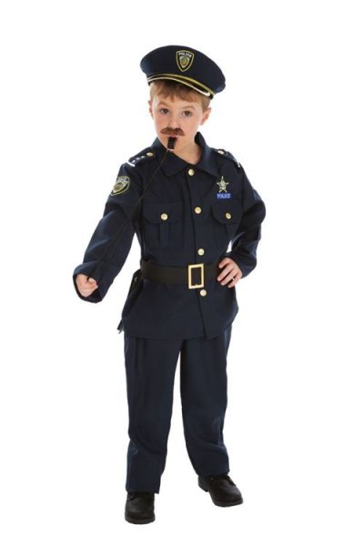 UNKNOWN Costume Policier Fran&ccedil;ais Enfant - Bleu - 128 cm