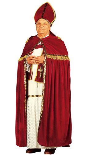 WIDMANN Costume Saint Nicolas Archeveque Taille Unique L/xl - Rouge - Taille Unique (L/XL) 