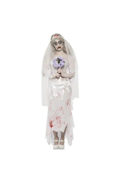 SMIFFYS Costume Zombie Mariee De La Mort - Blanc - L
