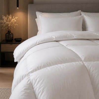 LINNEA Couette 260x240 cm &eacute;t&eacute; finlande garnissage naturel duvet de canard 180g/m2