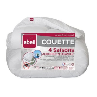 ABEIL Couette 4 Saisons anti-acariens 220x240cm - 