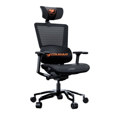  COUGAR Gaming ARGOBLACK Chaise de Gaming, Aluminium, Noir, Moyen