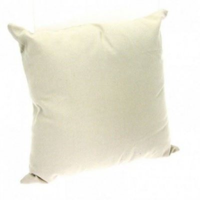 Coussin d&eacute;houssable - 38 x 38 cm - Coton et polyester - Lin