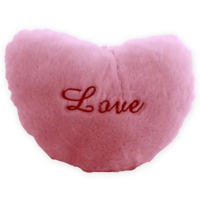 Coussin lumineux &agrave; leds forme coeur oreiller bleu 