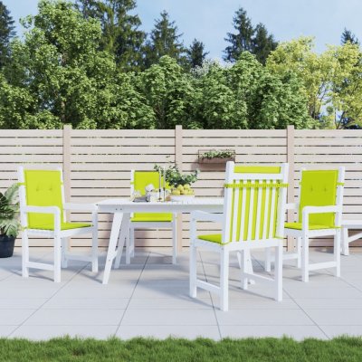 VIDAXL Coussins de chaise de jardin 4 pcs 100x50x4 cm vert clair