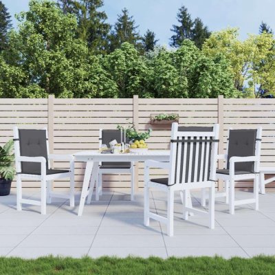 VIDAXL Coussins de chaise de jardin 4 pcs Anthracite 100x50x3 cm