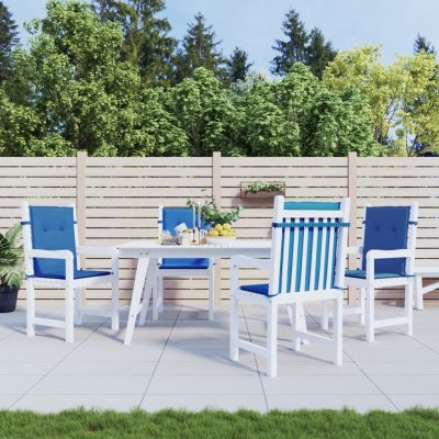 VIDAXL Coussins de chaise de jardin 4 pcs Bleu royal 100x50x3 cm