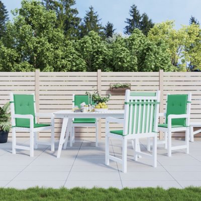 VIDAXL Coussins de chaise de jardin 4 pcs Vert 100 x 50 x 3 cm  - Vert