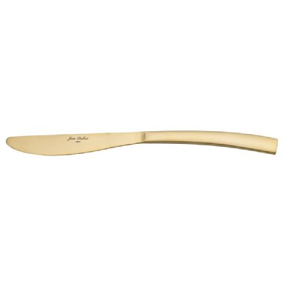 JEAN DUBOST Couteau de table monobloc jet dor&eacute; (lot de 6)