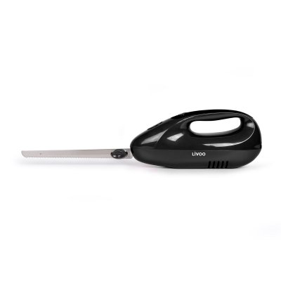 LIVOO Couteau &eacute;lectrique gris DOM360G  Feel good moments ABS Noir