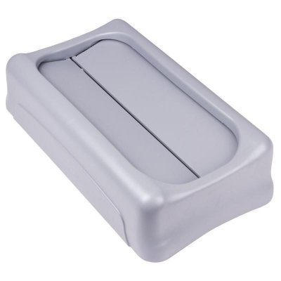 RUBBERMAID Couvercle basculant pour poubelles tri s&eacute;lectif Slim Jim gris
