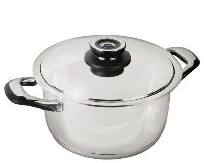 ECOVITAM Couvercle dome en inox, zone de temp&eacute;rature int&eacute;gr&eacute; au couvercle