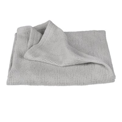 ROBA Couverture B&eacute;b&eacute;  Lil Planet 80x80 Cm Gots - Gris Argent&eacute; Gris