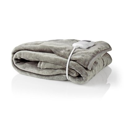 NEDIS Couvre-lit chauffant 180 x 130 cm 9 r&eacute;glages de chaleur indicateur protection contre la surchauffe