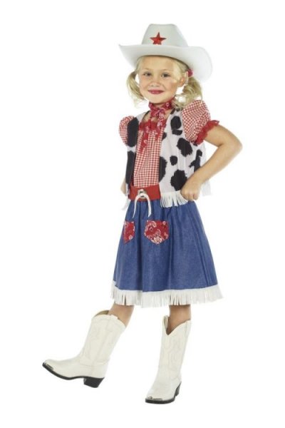SMIFFYS Cowgirl Sweetie Costume, Female Medium Age 7-9