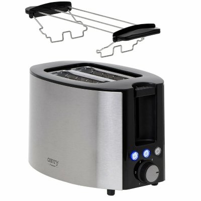 CAMRY Cr 3215 1000w 2 tranches plastique acier inoxydable argent noir