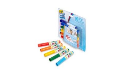CRAYOLA  - 10 Mini-feutres Color Wonder Nouveau - Loisir cr&eacute;atif - Color Wonder - &agrave; partir de 3 ans