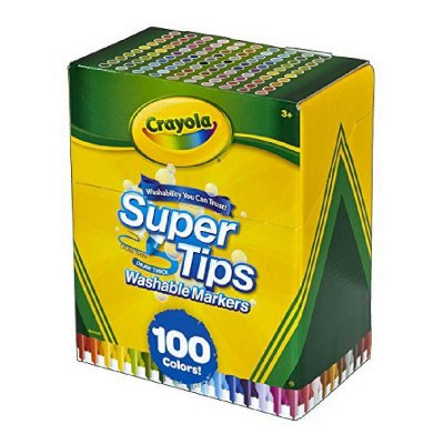 Crayola Set 100 Super Tips Washable Markers Multicolore