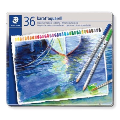 STAEDTLER Crayon De Couleur Aquarellable Karat Assorti - Boite De 36