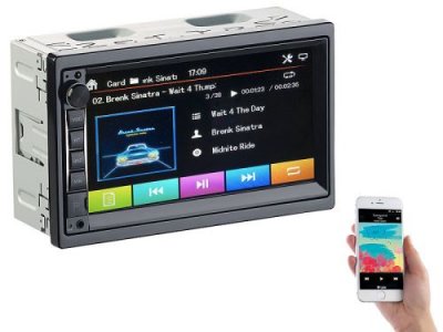 CREASONO  Autoradio 2&nbsp;DIN tactile avec lecteur MP3, bluetooth&nbsp;et mains libres CAS-4445.bt