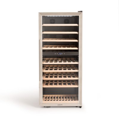 CREATE  - Cave &agrave; vin r&eacute;frig&eacute;r&eacute;e 70 bouteilles, Acier inoxydable - WINECOOLER XXL 