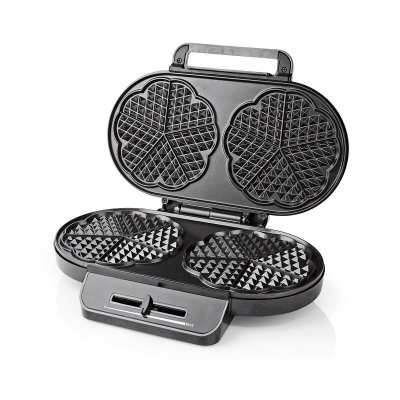 NEDIS Cr&eacute;ateur de gaufres  KAWP110FBK Argent / Noir 