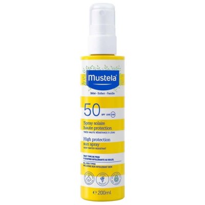MUSTELA Cr&egrave;me Solaire pour Enfants en Spray  Spf 50 200 ml