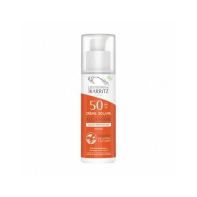  Cr&egrave;me Solaire Visage SPF50 certifi&eacute;e bio 