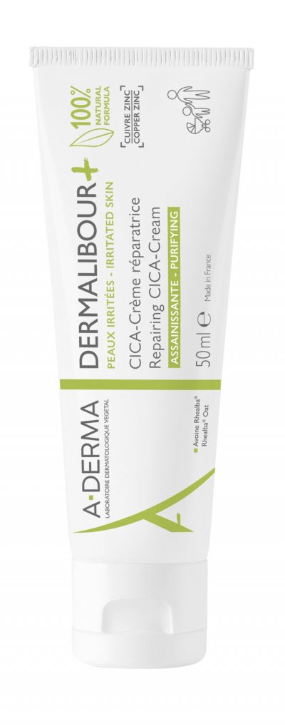 Cr&egrave;me Visage Dermalibour Peaux Irrit&eacute;es Aderma - Le Tube De 50 Ml