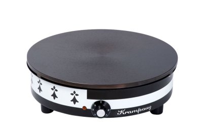KRAMPOUZ Cr&ecirc;pi&egrave;re &eacute;lectrique  Gwenn Ha Du CEBED4 3000 W Noir et Blanc