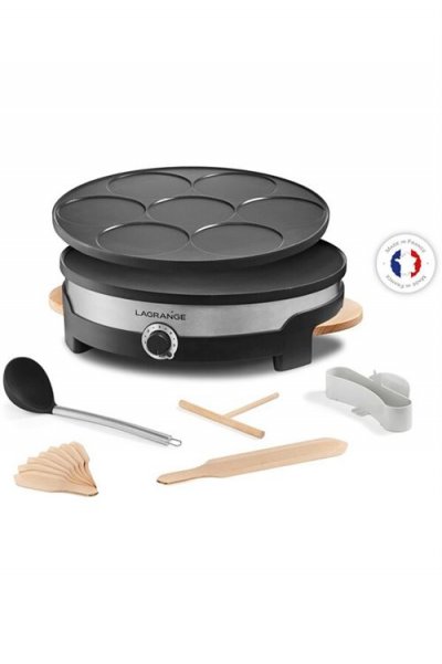 LAGRANGE Cr&ecirc;pi&egrave;re  Tradi' Duo 1500 W Noir 