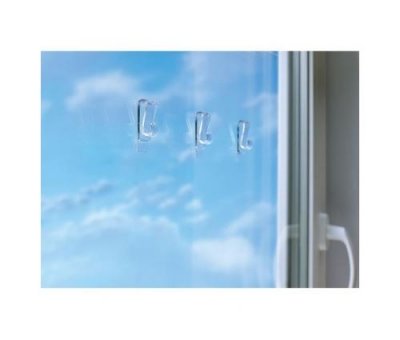 TESA Crochet adh&eacute;sif  pour surfaces transparentes et verre 1 kg, 2 pi&egrave;ces