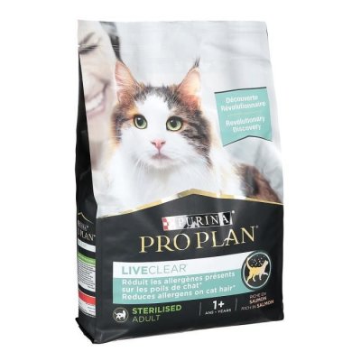 PROPLAN Croquettes Pro Plan LiveClear Chat st&eacute;rilis&eacute; Saumon : 2,8 kg
