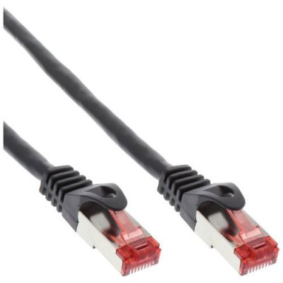 INLINE Crossover c&acirc;ble patch, &reg;, s-ftp, cat.6, noir, 1m