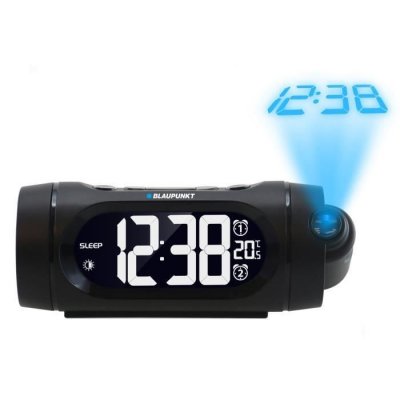 BLAUPUNKT CRP9BK Horloge Noir Radio portable - Radios portables (Horloge, FM,PLL, LED, Noir, Temps, AAA)