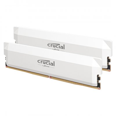 CRUCIAL  Pro DDR5 Overclocking 32 Go (2 x 16 Go) 6400 MHz CL38 Blanc
