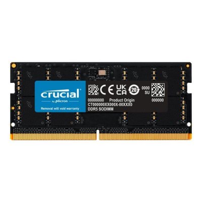 CRUCIAL  RAM 48Go DDR5 5600MHz (ou 5200MHz ou 4800MHz) M&eacute;moire pour Ordinateur Portable CT48G56C46S5