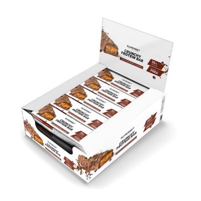 SUPERSET NUTRITION Crunchy Protein Bar (15x64g)Choco Brownie Caramel Barres Prot&eacute;in&eacute;es
