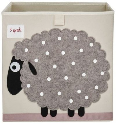 3 SPROUTS Cube de rangement Mouton (33,5 x 33,5 cm)