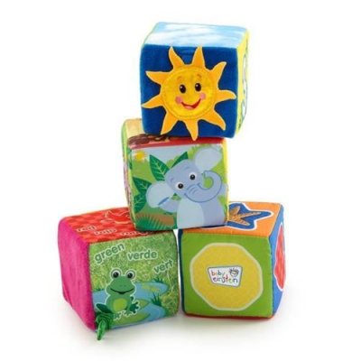 BABY EINSTEIN Cubes en tissu Explore + Discover Soft Blocks - Multicolore