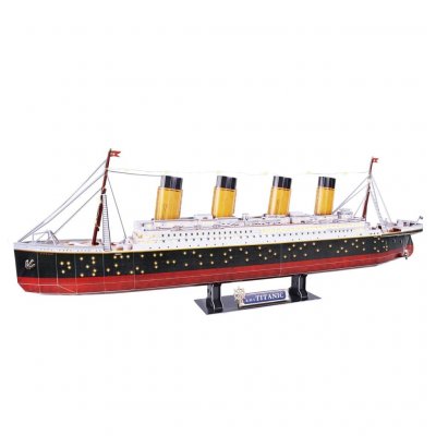 CUBICFUN Cubic Fun Puzzle 3D &agrave; LED Titanic 266 pcs