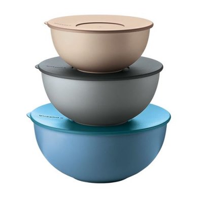 GUZZINI Cuisine art de la table  Lot de 3 bols de pr&eacute;paration 28CM