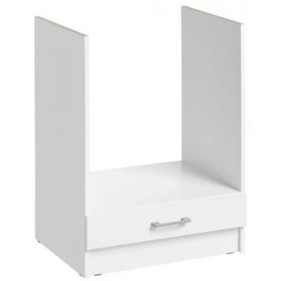 CUISINEANDCIE  - Meuble pour four encastrable Eco Blanc L 60 cm 