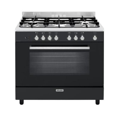 GLEM Cuisini&egrave;re 90 x 60 cm  GE960CVBK2 Noir 