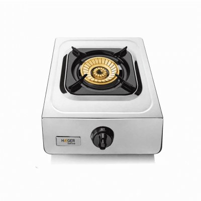 HAEGER Cuisini&egrave;re &agrave; gaz en acier inoxydable SAFINE - Avec 1 br&ucirc;leur