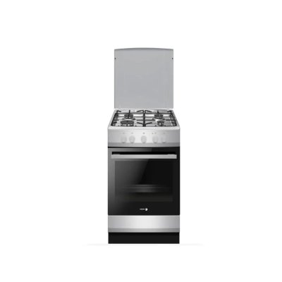 FAGOR Cuisini&egrave;re &agrave; gaz - -FACG202S - 4 foyers - 74 L - 50 x 60 cm - Silver 