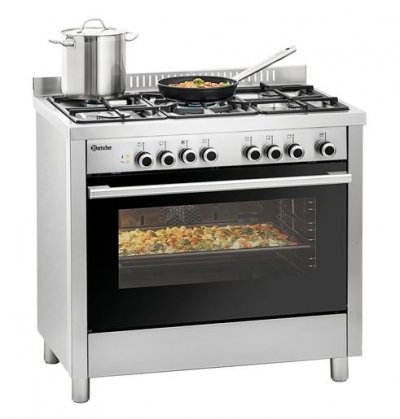 BARTSCHER Cuisini&egrave;re &agrave; gaz Four &eacute;lectrique multifonctions  