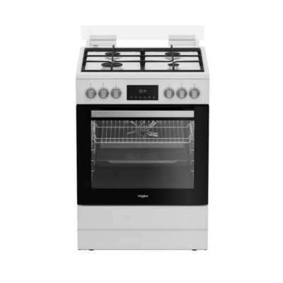 WHIRLPOOL Cuisini&egrave;re gaz 72l 4 feux blanc - W6G8LCW - 