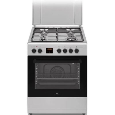 CONTINENTAL EDISON Cuisiniere gaz  CECG60FCS1 - 4 feux - L59,8 x P61 xH83cm- Silver