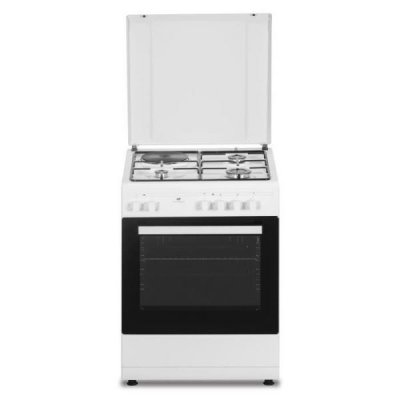 CONTINENTAL EDISON Cuisiniere mi te CECM60FCW 3 feu gaz 1 &eacute;lectrique L59 8 P61 H8 